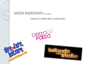 modi indefiniti del verbo