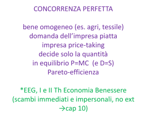 concorrenza perfetta