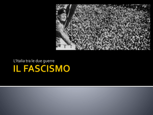 Il Fascismo - Materiali terza media
