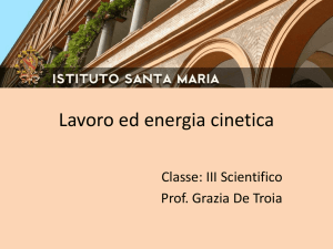 Lavoro ed energia cinetica