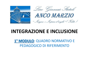 Modulo 1 - Corso Inclusione
