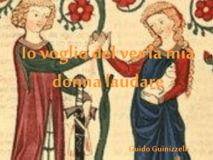 Io voglio del ver la mia donna laudare Guido Guinizzelli