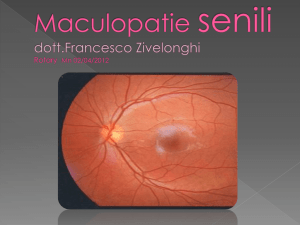 Maculopatia senile - Osservatorio Mantovano