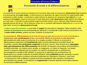 economie di differenziazione