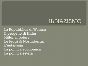 Il Nazismo - Materiali terza media
