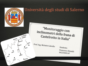 Presentazione di PowerPoint - Corso di Frane