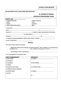 Modulo per segnalazione danni