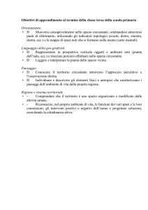 Obiettivi fine classe terza geografia