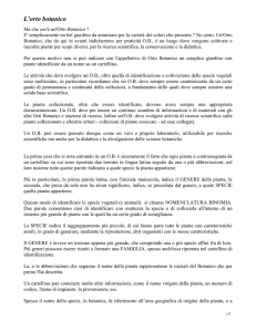 Ma che cos`è un`Orto Botanico
