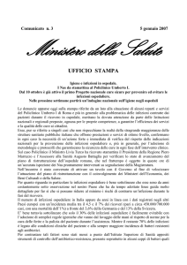 Scarica il comunicato - Ministero della Salute