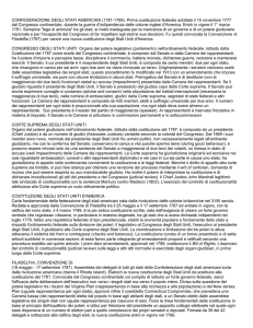 CONFEDERAZIONE DEGLI STATI AMERICANI (1781