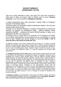 Nuovo farmaco salvavita per cardiopatici con fibrillazione atriale