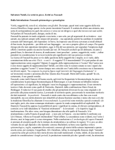 Salvatore Natoli, La verità in gioco. Scritti su Foucault Dalla