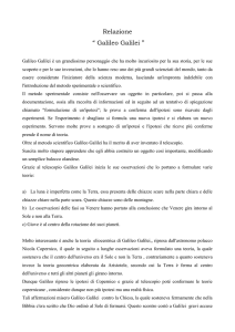 Relazione Galileo Galilei