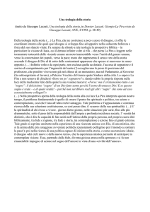 Una teologia della storia - Azione Cattolica Italiana