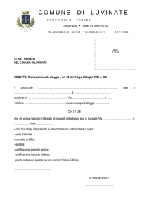 Richiesta idoneità alloggio