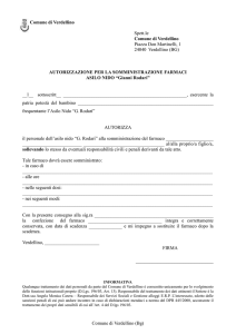 Autorizzazione alla somministrazione dei farmaci
