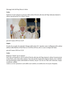 Messaggi tratti dal blog Messa in latino