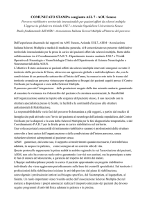 Sclerosi multipla: percorso interaziendale ASL 7