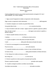 Verbi - Trasformazione da forma attiva a forma passiva