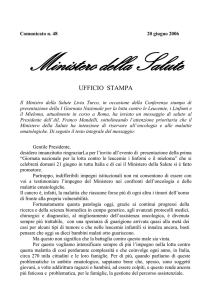 ufficio stampa - Ministero della Salute