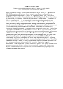 Congresso nazionale sulla malattia di Behcet: 18 ottobre, aula Magna