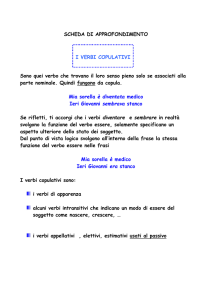 I verbi copulativi