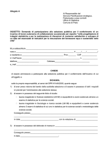 Comune di Prato - Servizio Pianificazione strategica, Partecipate e