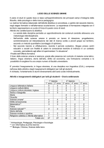 liceo delle scienze umane