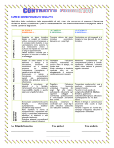 Contratto Formativo - Patto di corresponsabilità educativa