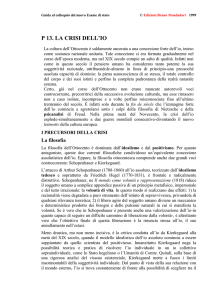 La crisi dell`io