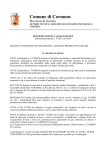 determina - Comune di Cormons