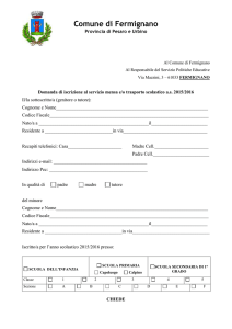 informativa sull`uso dei dati personali