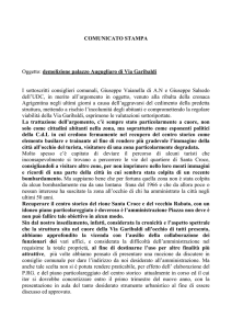 COMUNICATO STAMPA - Comune di Agrigento