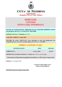 appalto dei lavori di manutenzione straordinaria strade –rifacimento