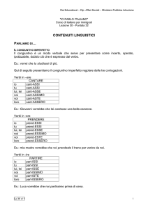 Contenuti linguistici