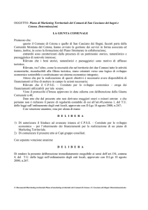 0GGETTO: Piano di Marketing Territoriale dei Comuni di San