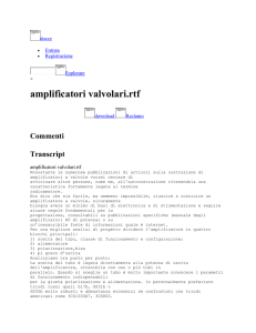 amplificatori valvolari