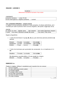 inglese - lezione 4 - Digilander