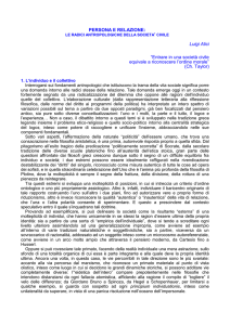 Persona e relazione: le radici antropologiche della società civile (rtf
