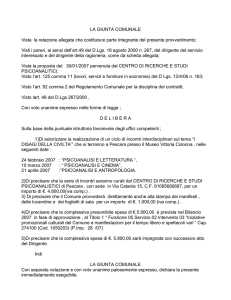 relazione - Comune di Pescara