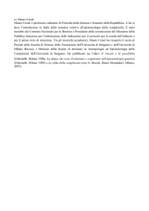 cv Mauro Ceruti Mauro Ceruti è professore ordinario di Filosofia
