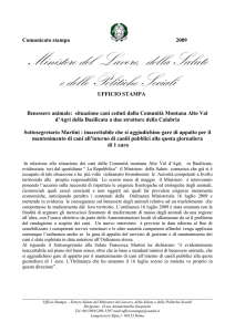 Scarica il comunicato - Ministero della Salute