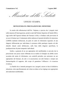 Scarica il comunicato - Ministero della Salute