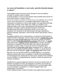 I disturbi della voce: consigli