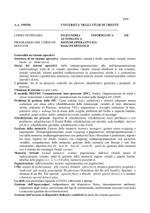 Generalità sui sistemi operativi.