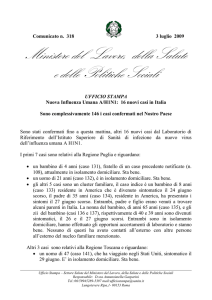 Scarica il comunicato - Ministero della Salute