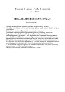Riccardo Soliani - Facoltà di Economia