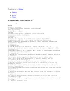 scheda sicurezza bitume pavimod