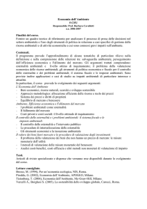 Economia dell`Ambiente